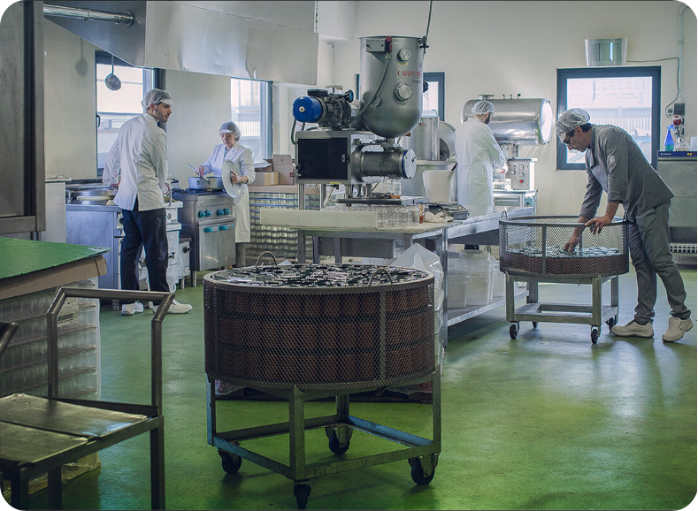 Area produzione creme spalmabili scoop