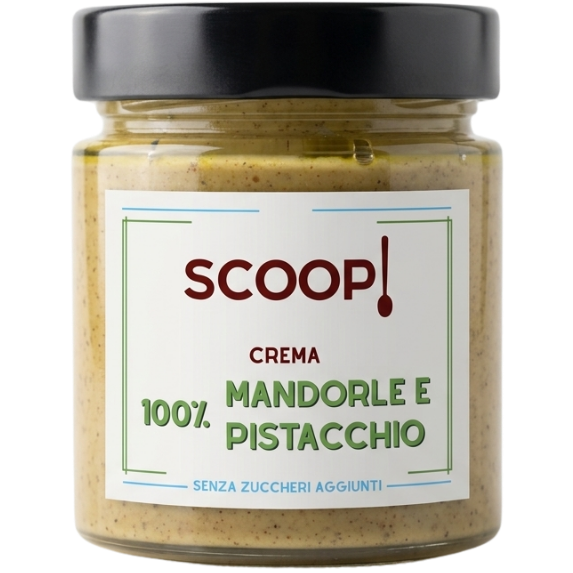 Prodotto crema mandorle e pistacchio