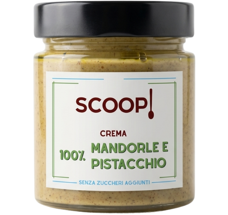 Scoop mandorle e pistacchio